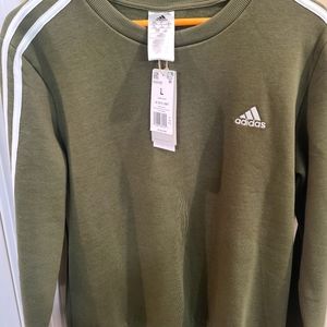 Women's Adidas Sweatshirt L - Olive